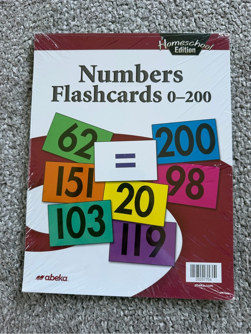 Abeka Number Flashcards - 0-200